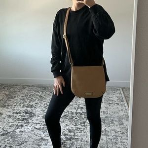 Steve Madden Tan Snap Closure Crossbody Purse